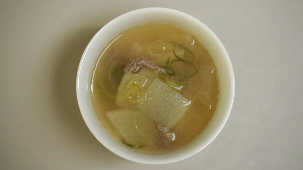 소고기뭇국 완성