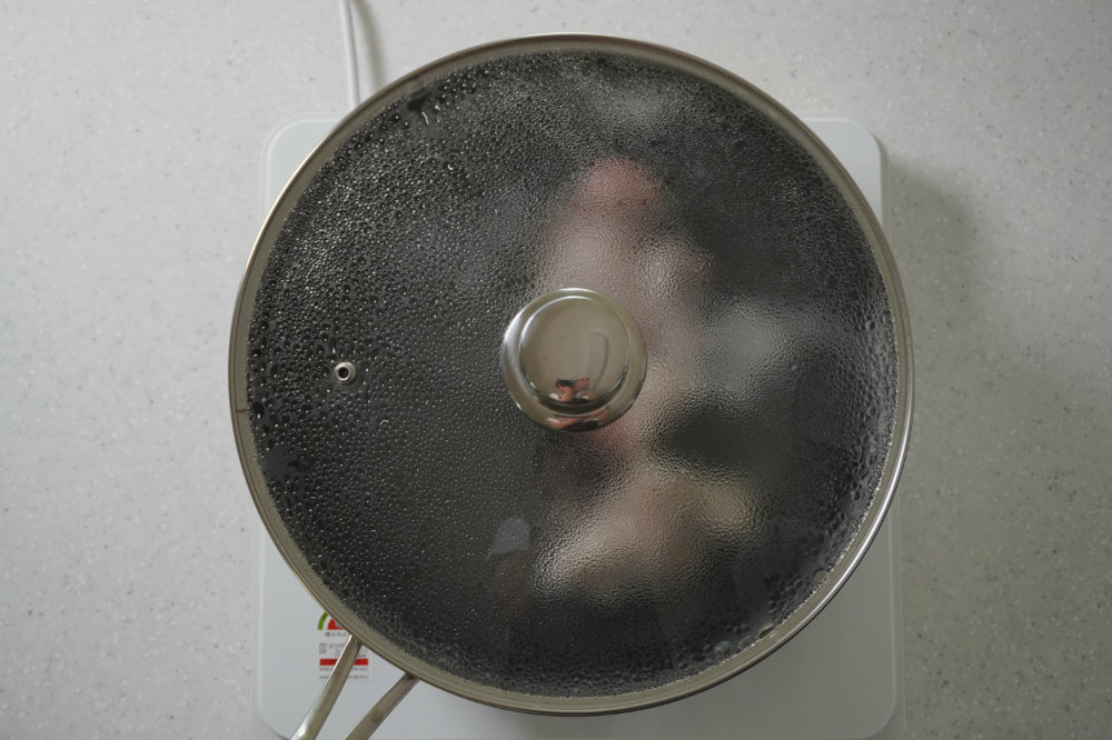 5분 뒤 뚜껑 닫기